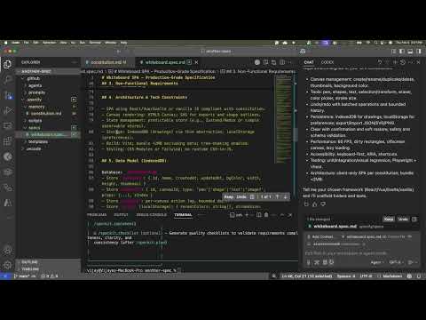 Creating a Production Grade Whiteboard Application | GitHub SpecKit | Spec Driven Development