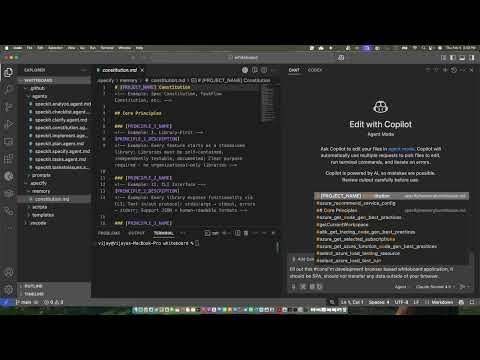 Creating a Browser-Based Whiteboard App | GitHub SpecKit | Spec Driven Development